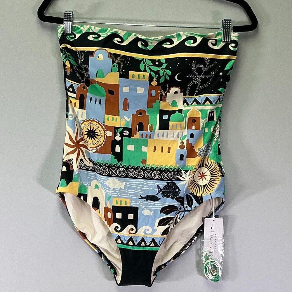 Seafolly Multicolor Mediterranean Print One-Piece Swimsuit